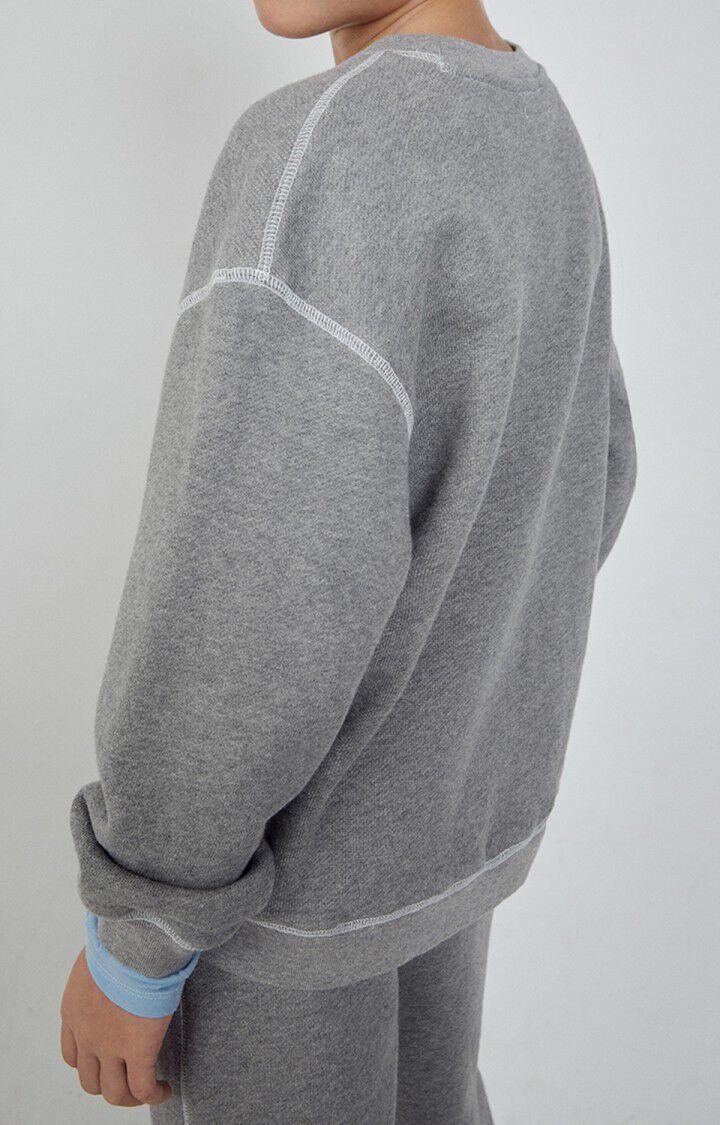 American Vintage Sweat Enfant Gupcity - GRIS CHINE 31 Manches Longues Gris - H23
