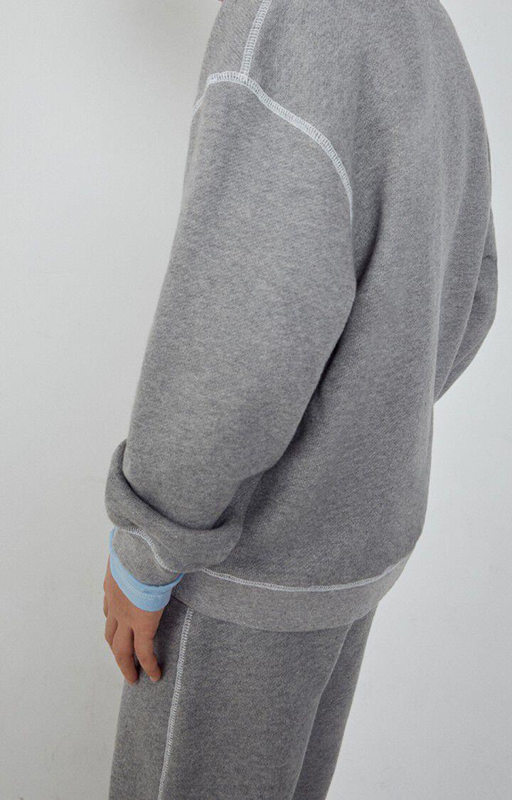American Vintage Sweat Enfant Gupcity - GRIS CHINE 31 Manches Longues Gris - H23