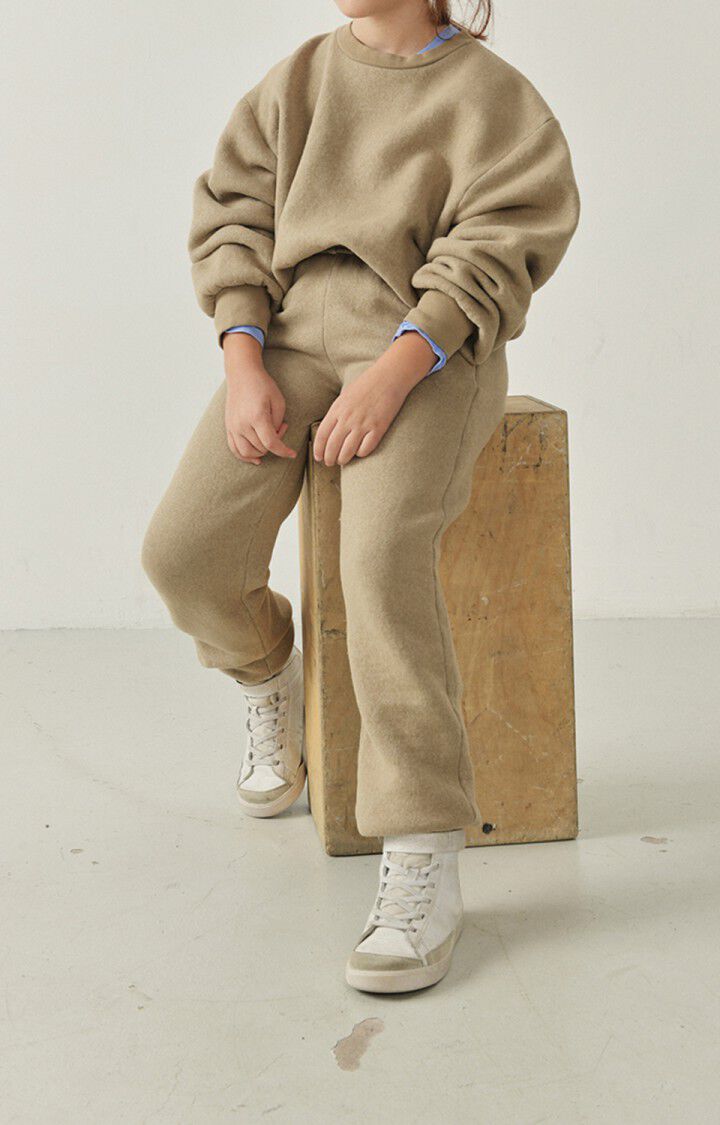 American Vintage Sweat Enfant Ikatown - CAFE AU LAIT VINTAGE Marron - H22