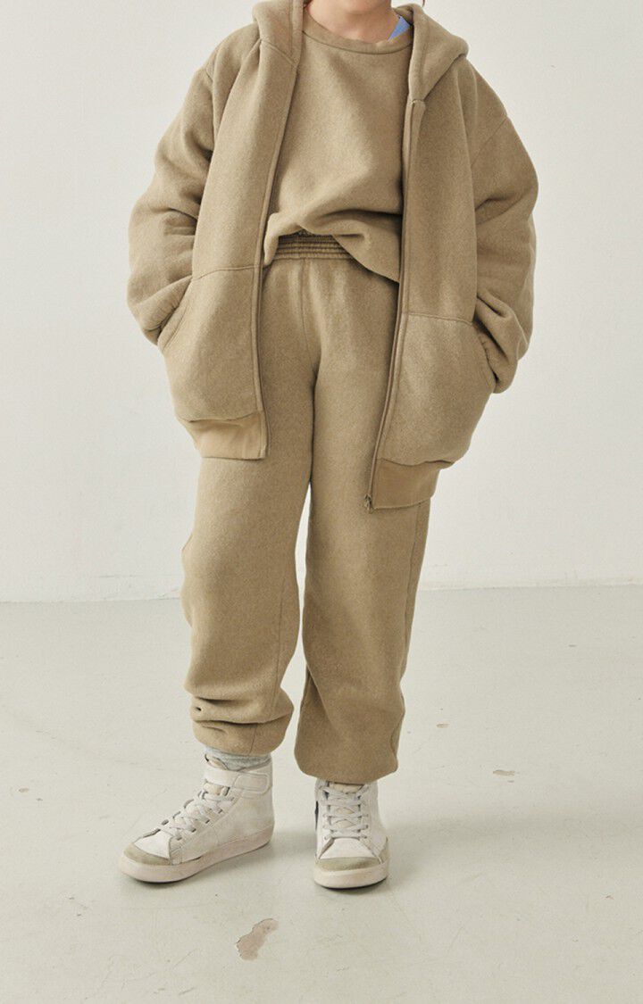 American Vintage Sweat Enfant Ikatown - CAFE AU LAIT VINTAGE Marron - H22