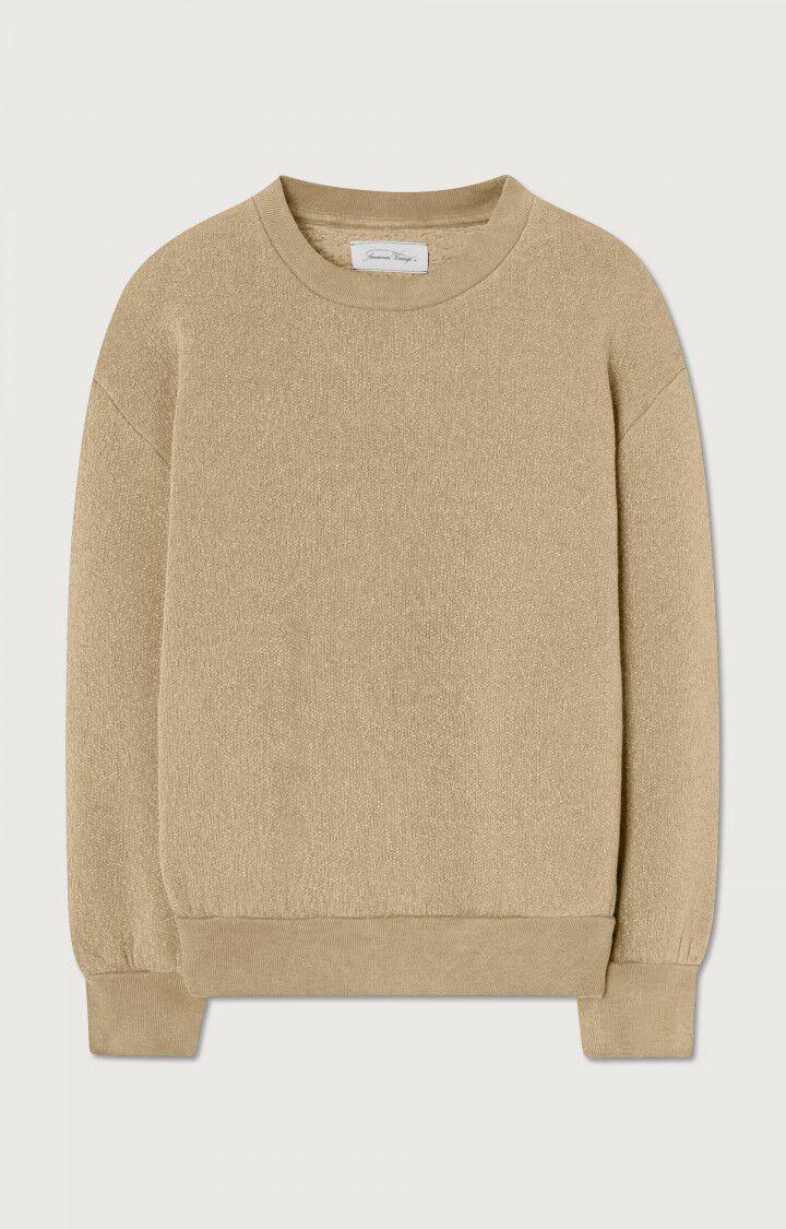 american vintage Sweat enfant Ikatown - CAFE AU LAIT VINTAGE Marron - H22B