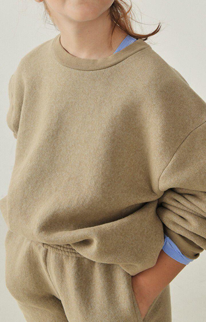 american vintage Sweat enfant Ikatown - CAFE AU LAIT VINTAGE Marron - H22