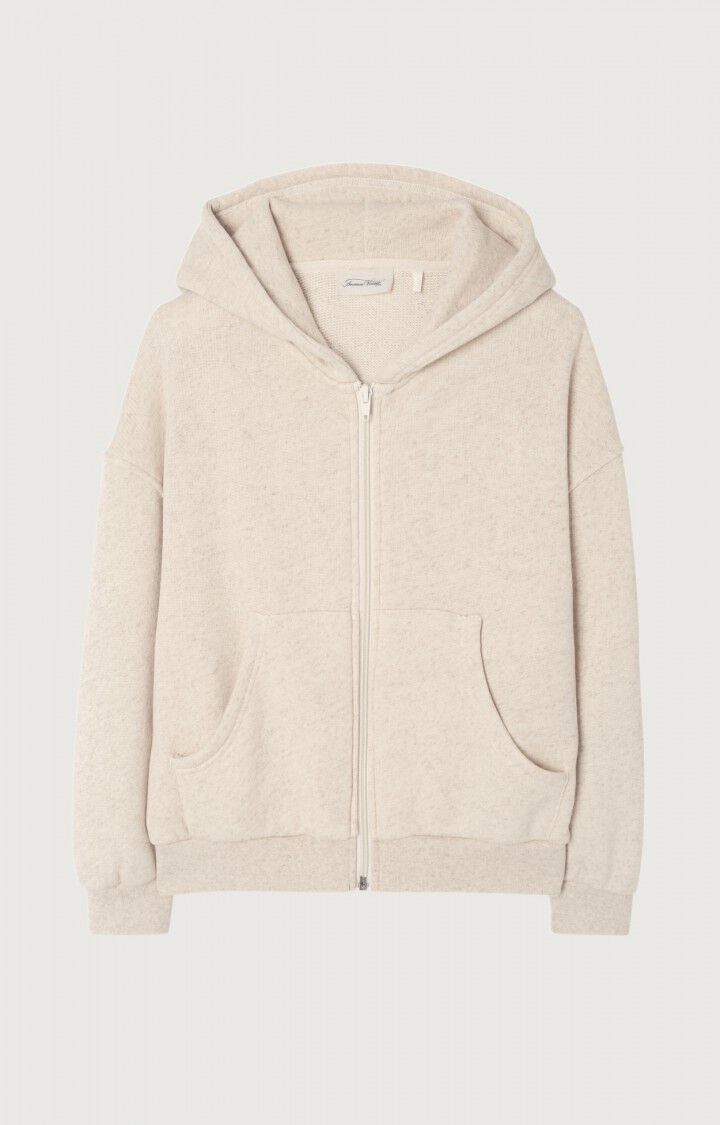 American Vintage Sweat Enfant Itonay - ECRU CHINE 32 Manches Longues Beige - E25