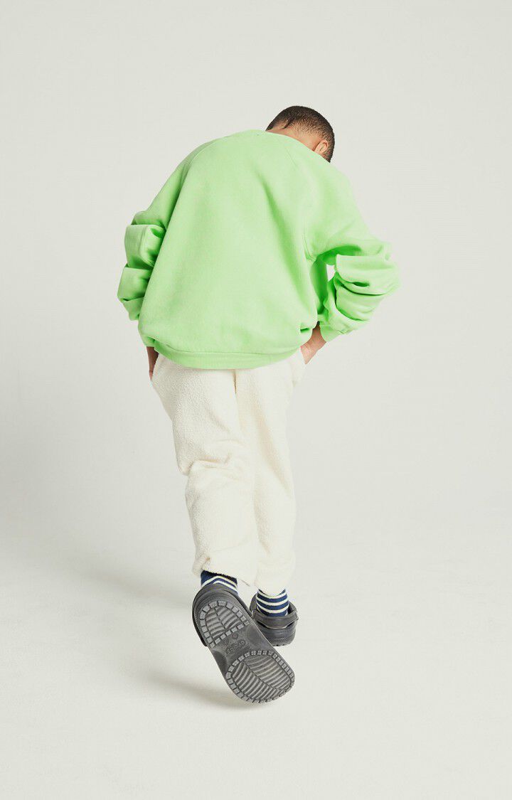 American Vintage Sweat Enfant Izubird - AMANDIER VINTAGE 48 Manches Longues Vert - E25