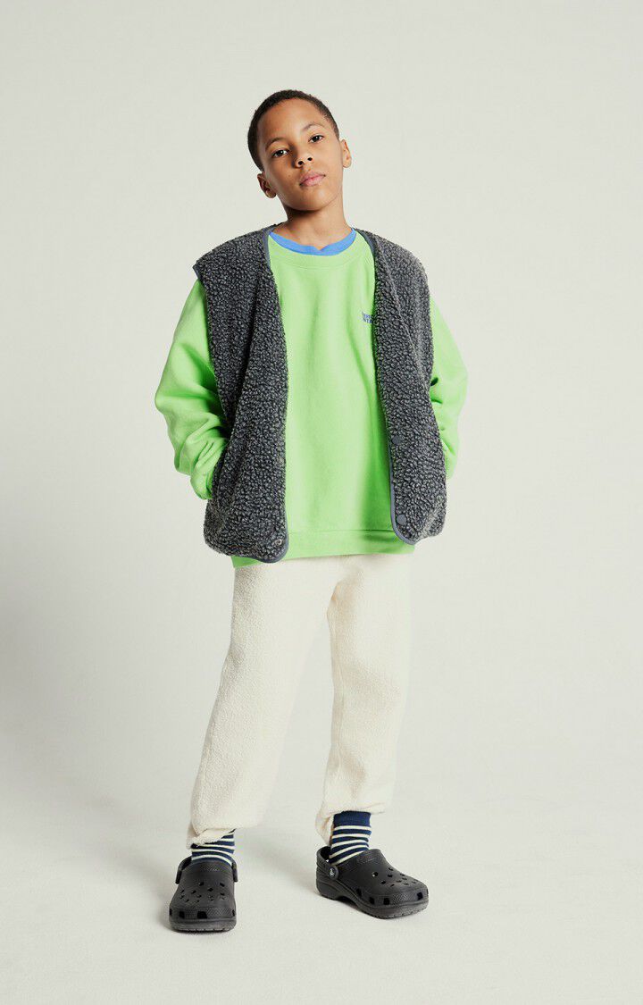 American Vintage Sweat Enfant Izubird - AMANDIER VINTAGE 48 Manches Longues Vert - E25