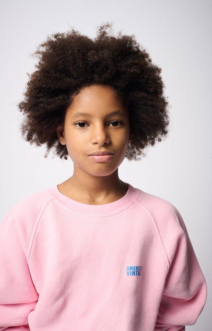 American Vintage Sweat Enfant Izubird - BARBE A PAPA VINTAGE 48 Manches Longues Rose - E25
