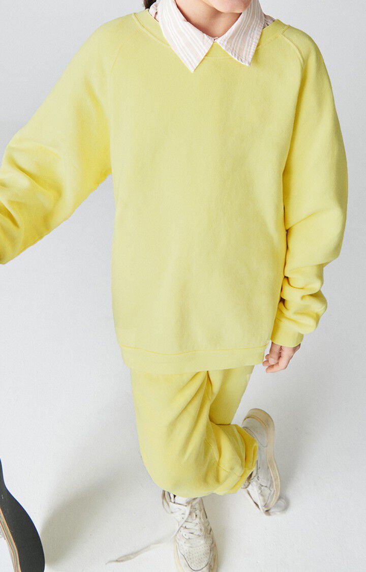 American Vintage Sweat Enfant Izubird - CEDRAT VINTAGE 48 Manches Longues Jaune - E23