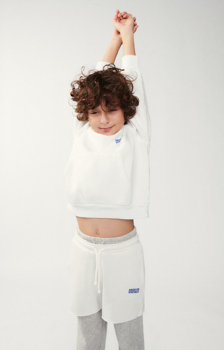 American Vintage Sweat Enfant Izubird - COLOMBE VINTAGE 36 Manches Longues Blanc - E24