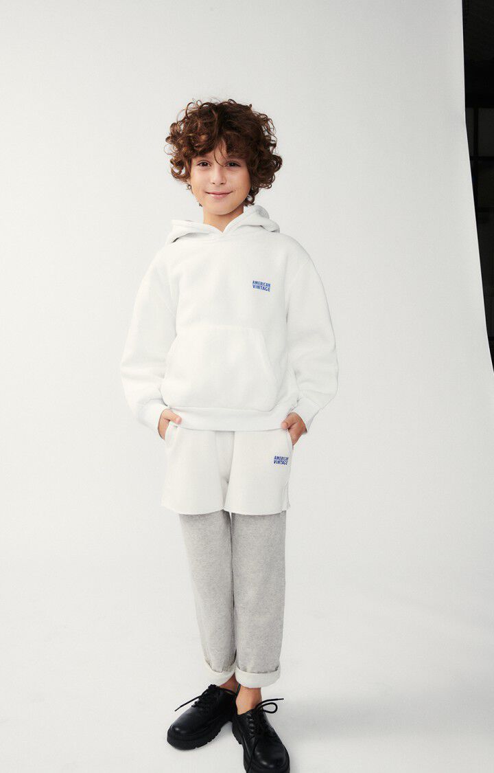 American Vintage Sweat Enfant Izubird - COLOMBE VINTAGE 36 Manches Longues Blanc - E24