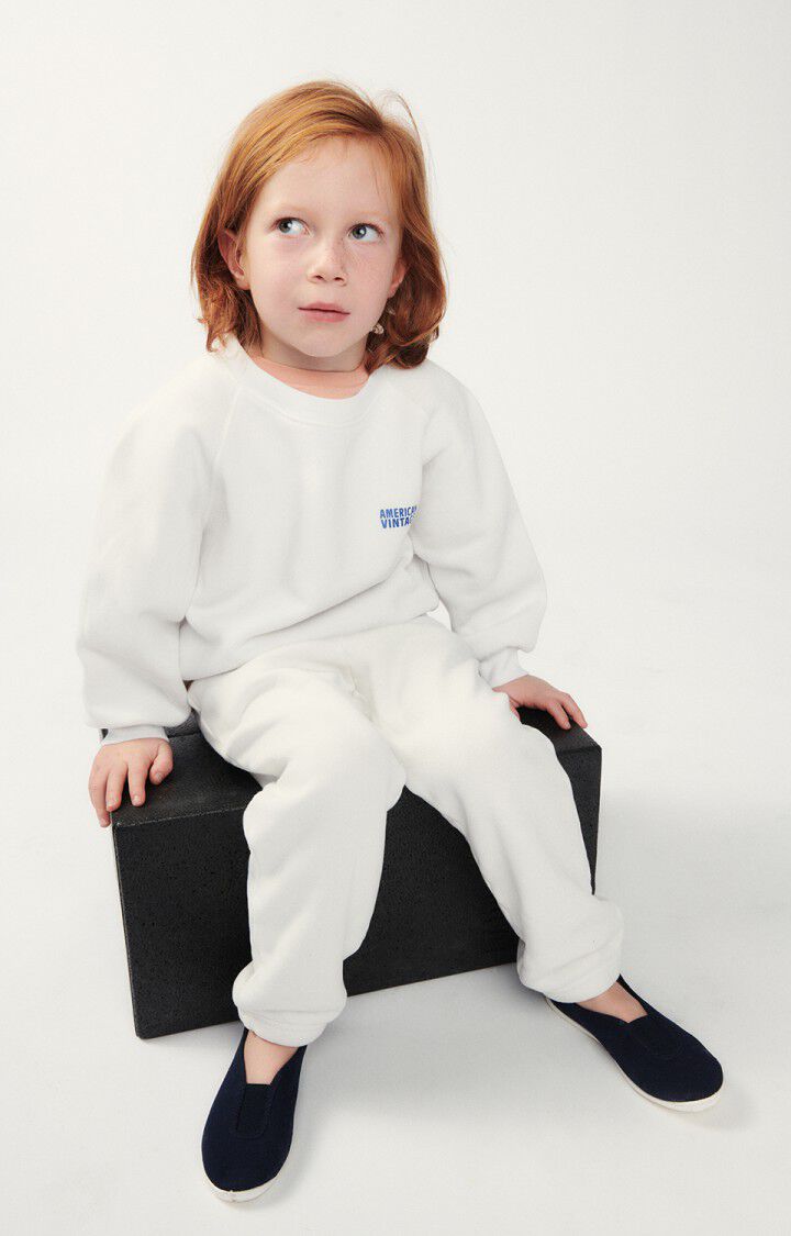 American Vintage Sweat Enfant Izubird - COLOMBE VINTAGE 48 Manches Longues Blanc - E24