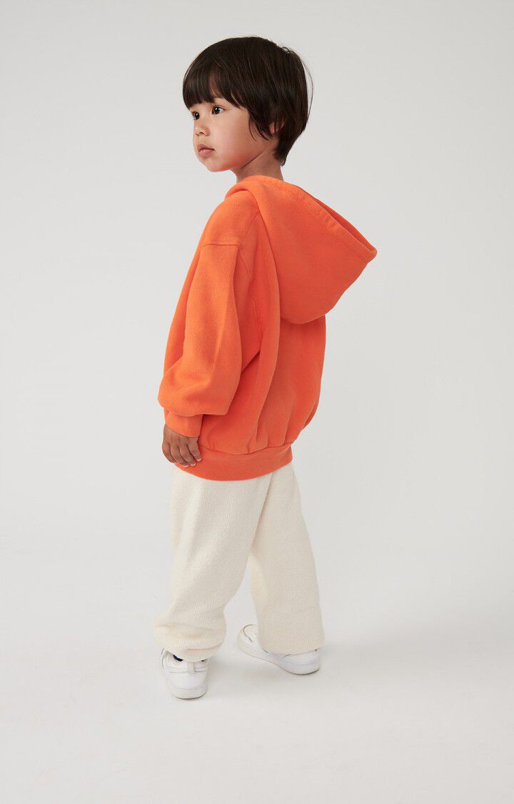 American Vintage Sweat Enfant Izubird - FEU FLUO 36 Manches Longues Orange - H24