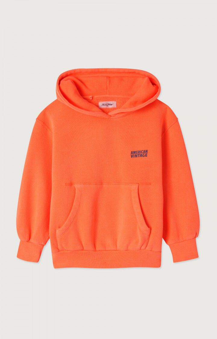 American Vintage Sweat Enfant Izubird - FEU FLUO 36 Manches Longues Orange - H24