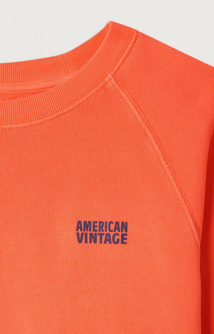 American Vintage Sweat Enfant Izubird - FEU FLUO 48 Manches Longues Orange - H24