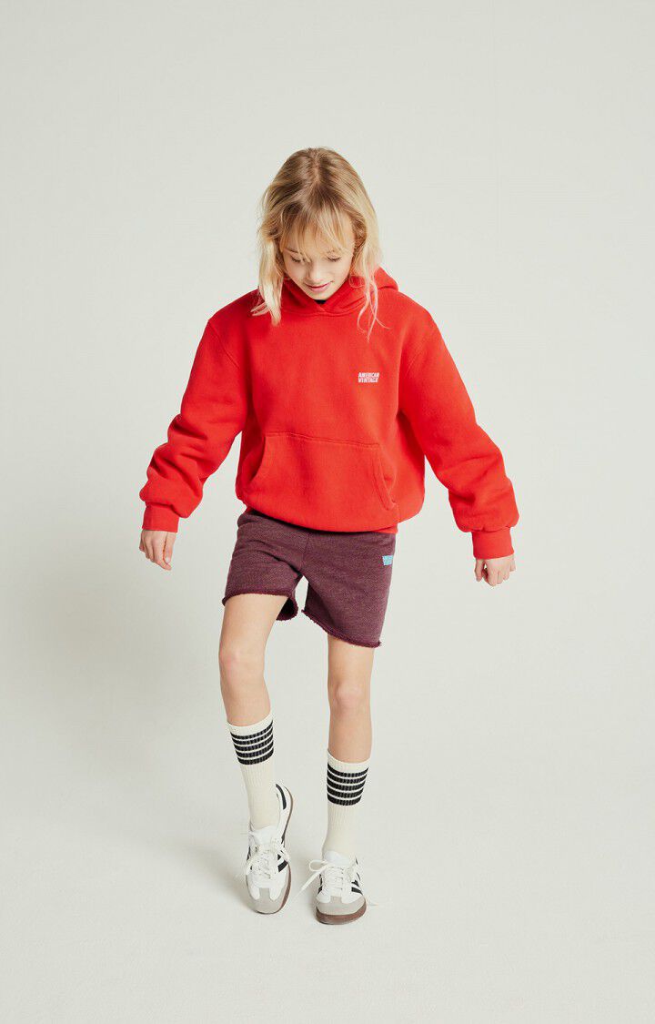 american vintage Sweat enfant Izubird - FRAISE VINTAGE 36 Manches longues Rouge - E25