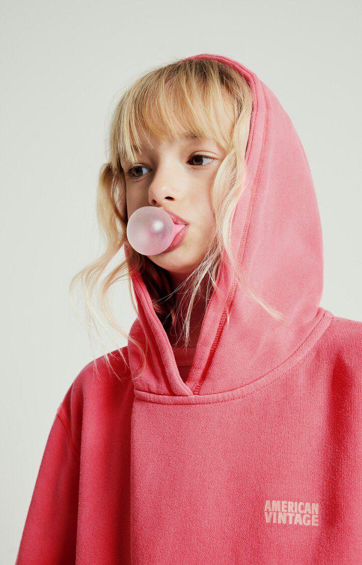 American Vintage Sweat Enfant Izubird - HORTENSIA FLUO 36 Manches Longues Rose - E25
