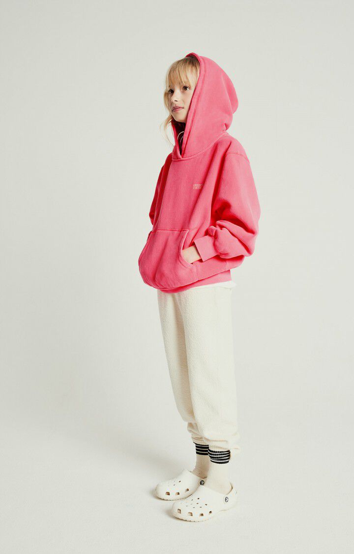 American Vintage Sweat Enfant Izubird - HORTENSIA FLUO 36 Manches Longues Rose - E25