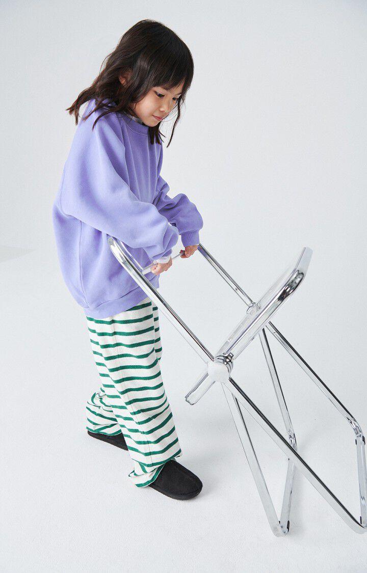 American Vintage Sweat Enfant Izubird - IRIS VINTAGE 48 Manches Longues Violet - E24