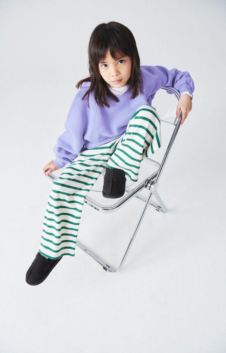 American Vintage Sweat Enfant Izubird - IRIS VINTAGE 48 Manches Longues Violet - E24