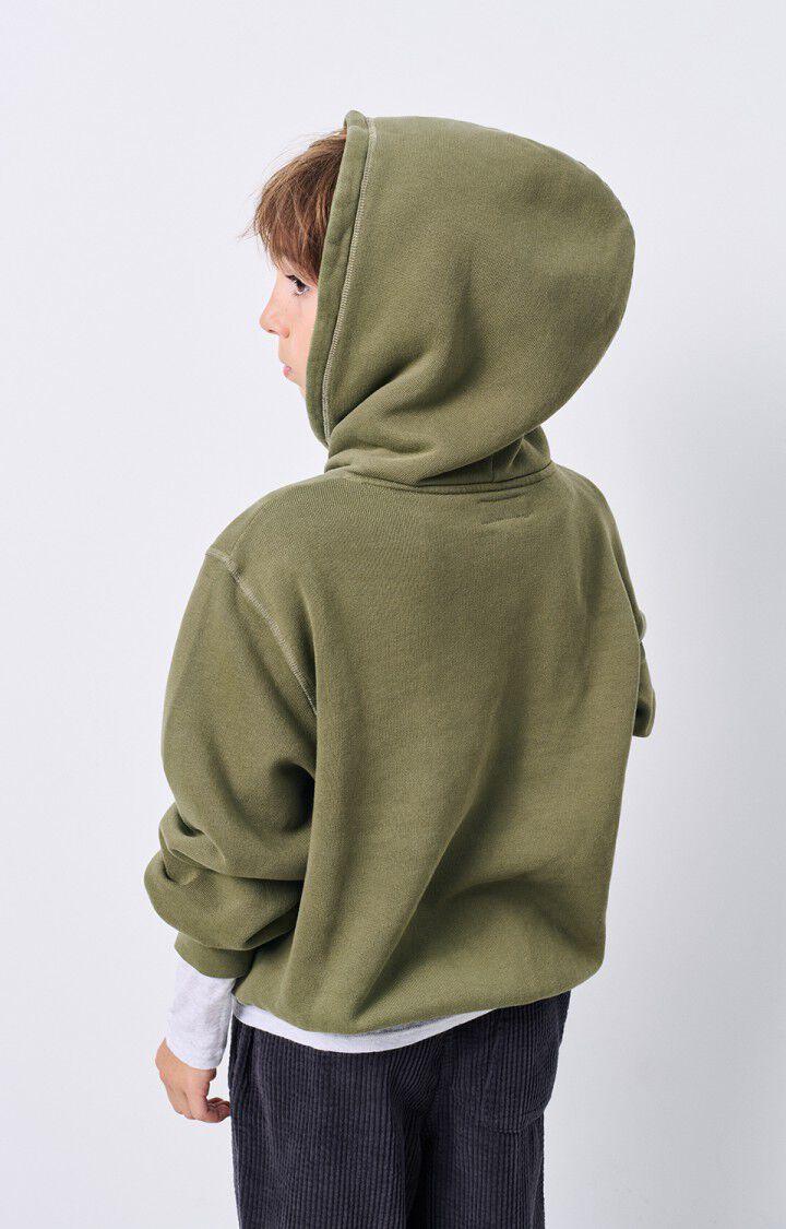 American Vintage Sweat Enfant Izubird - KAKI VINTAGE 36 Manches Longues Vert - E25