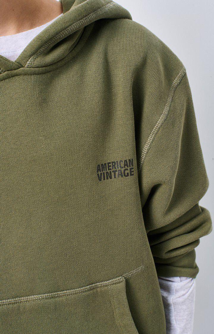 American Vintage Sweat Enfant Izubird - KAKI VINTAGE 36 Manches Longues Vert - E25