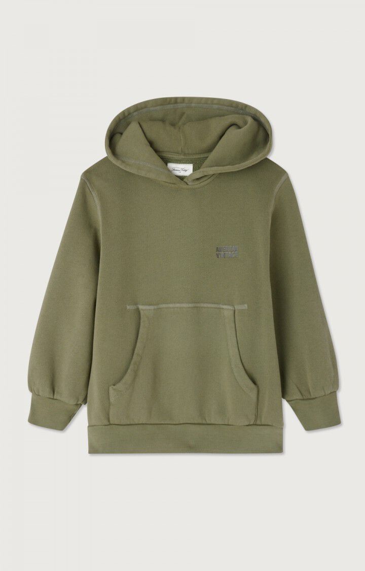 American Vintage Sweat Enfant Izubird - KAKI VINTAGE 36 Manches Longues Vert - E25