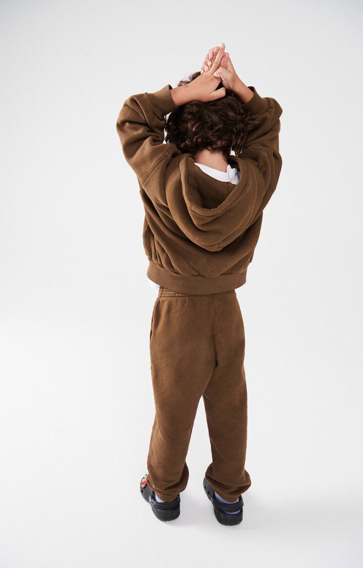 American Vintage Sweat Enfant Izubird - MARRON GLACE VINTAGE 36 Manches Longues Marron - H24