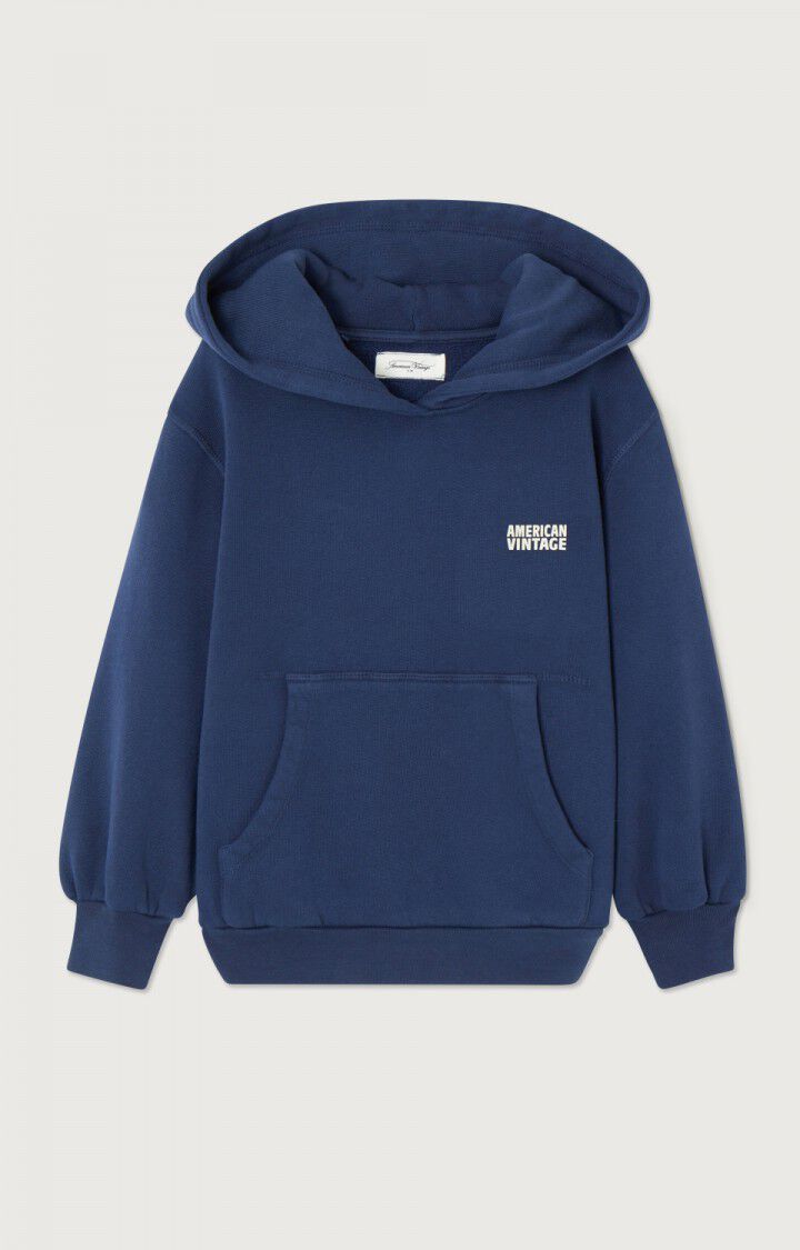 American Vintage Sweat Enfant Izubird - NAVY VINTAGE 36 Manches Longues Bleu - E25