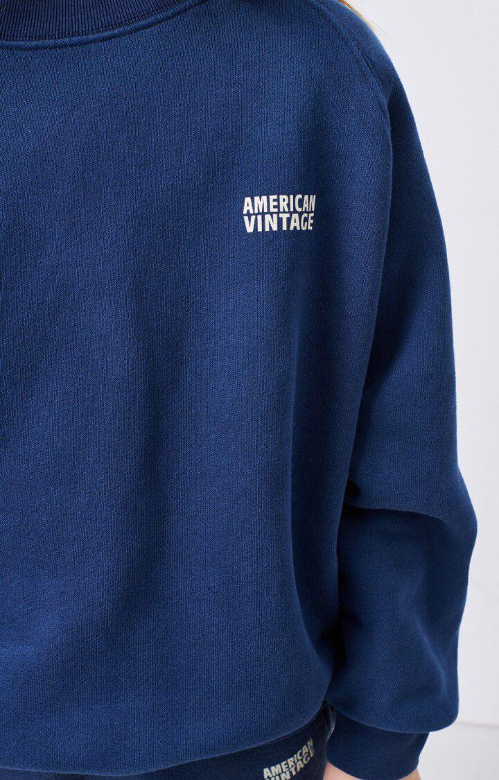 American Vintage Sweat Enfant Izubird - NAVY VINTAGE 48 Manches Longues Bleu - E25