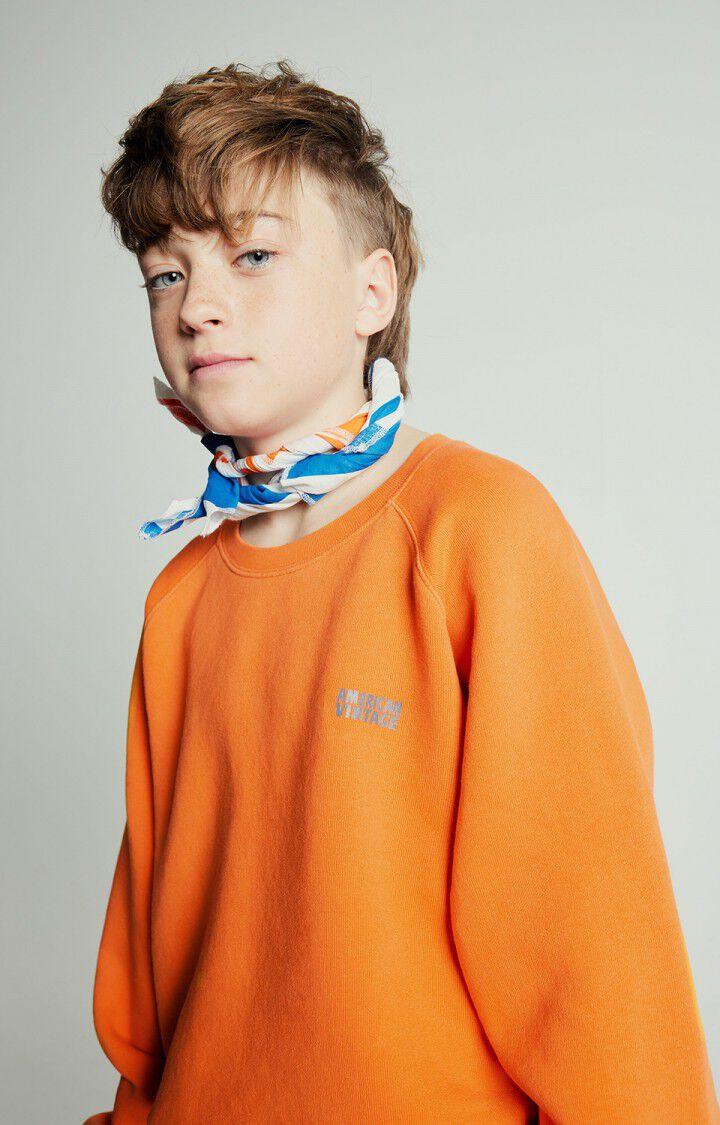 American Vintage Sweat Enfant Izubird - ORANGEADE VINTAGE 48 Manches Longues Orange - E25