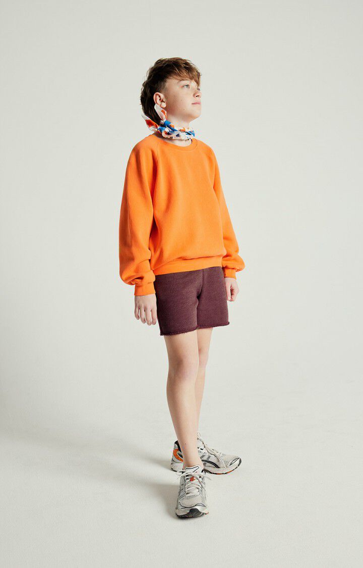 American Vintage Sweat Enfant Izubird - ORANGEADE VINTAGE 48 Manches Longues Orange - E25