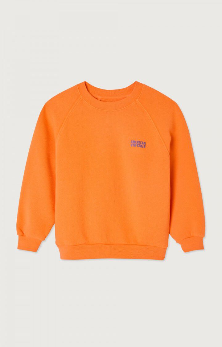 American Vintage Sweat Enfant Izubird - ORANGEADE VINTAGE 48 Manches Longues Orange - E25