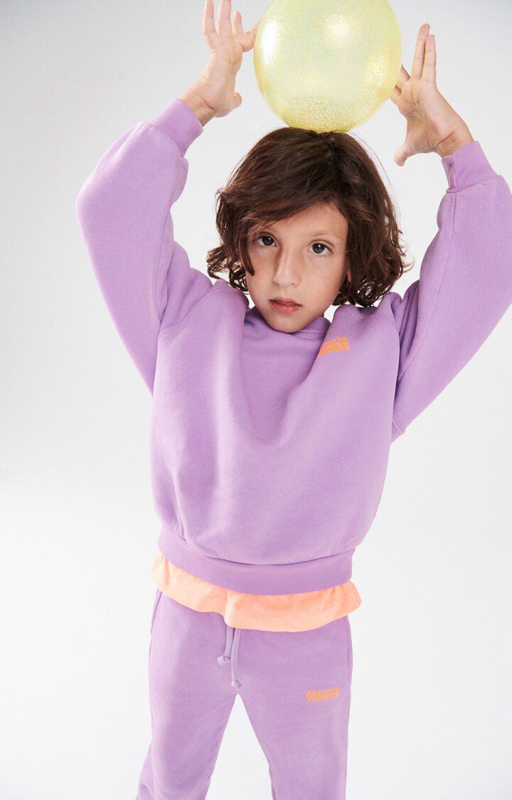 american vintage Sweat enfant Izubird - PARME VINTAGE 48 Manches longues Violet - E25
