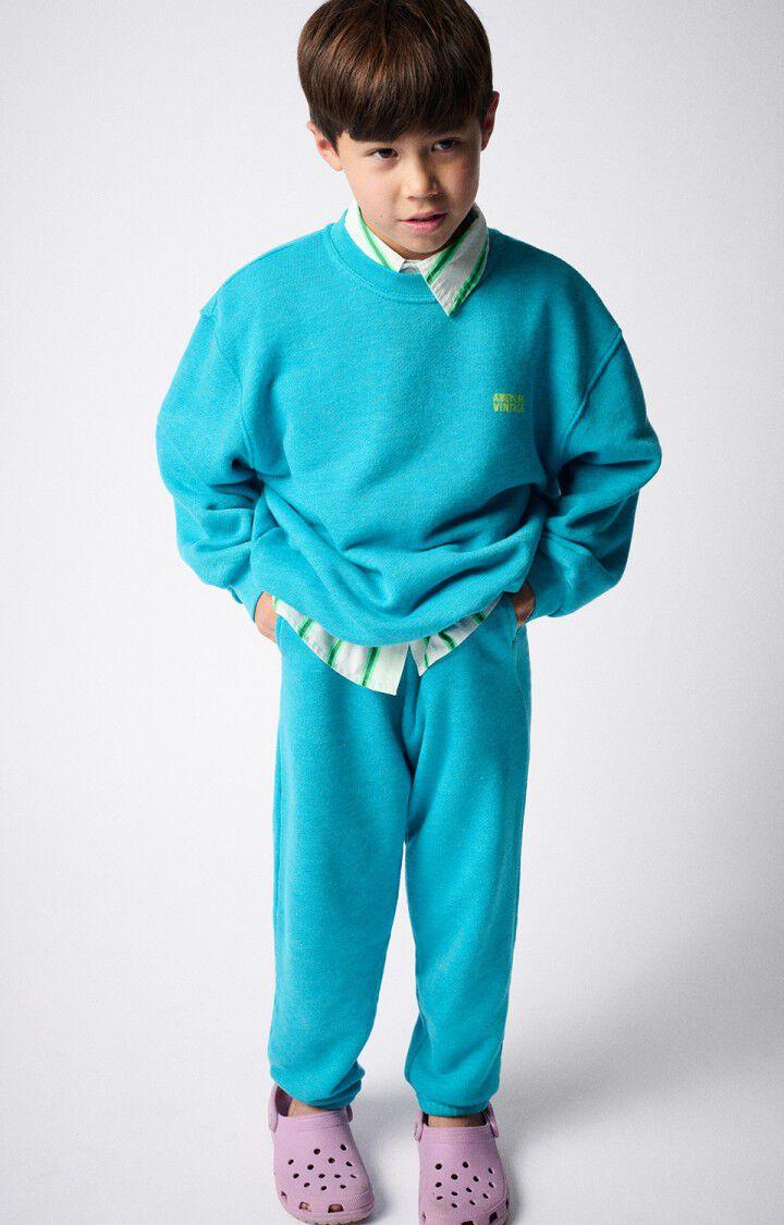 american vintage Sweat enfant Izubird - TROPICAL VINTAGE 48 Manches longues Bleu - E25