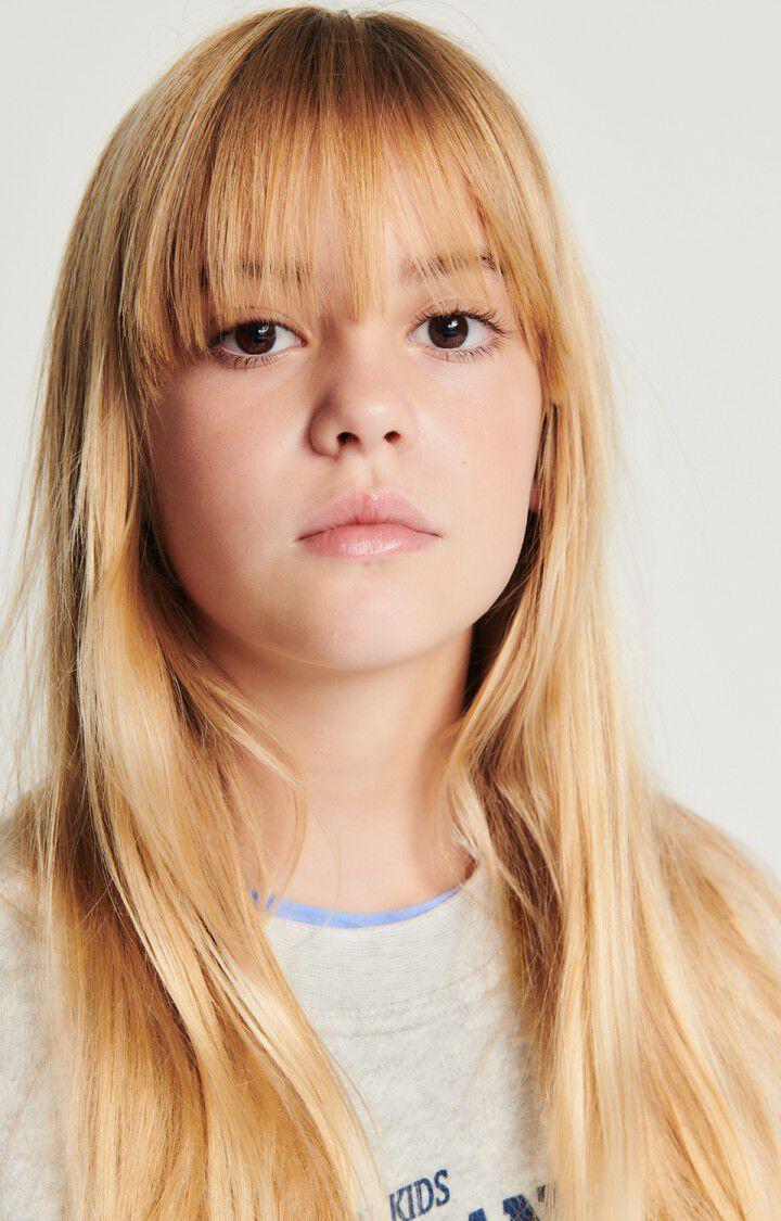 American Vintage Sweat Enfant Kodytown - MILDRED POLAIRE CHINE 34 Manches Longues Gris - H24