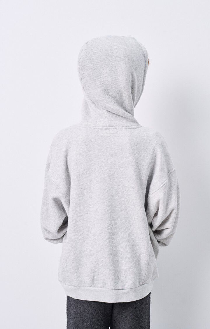 American Vintage Sweat Enfant Kodytown - POLAIRE CHINE 33 Manches Longues Gris - E25