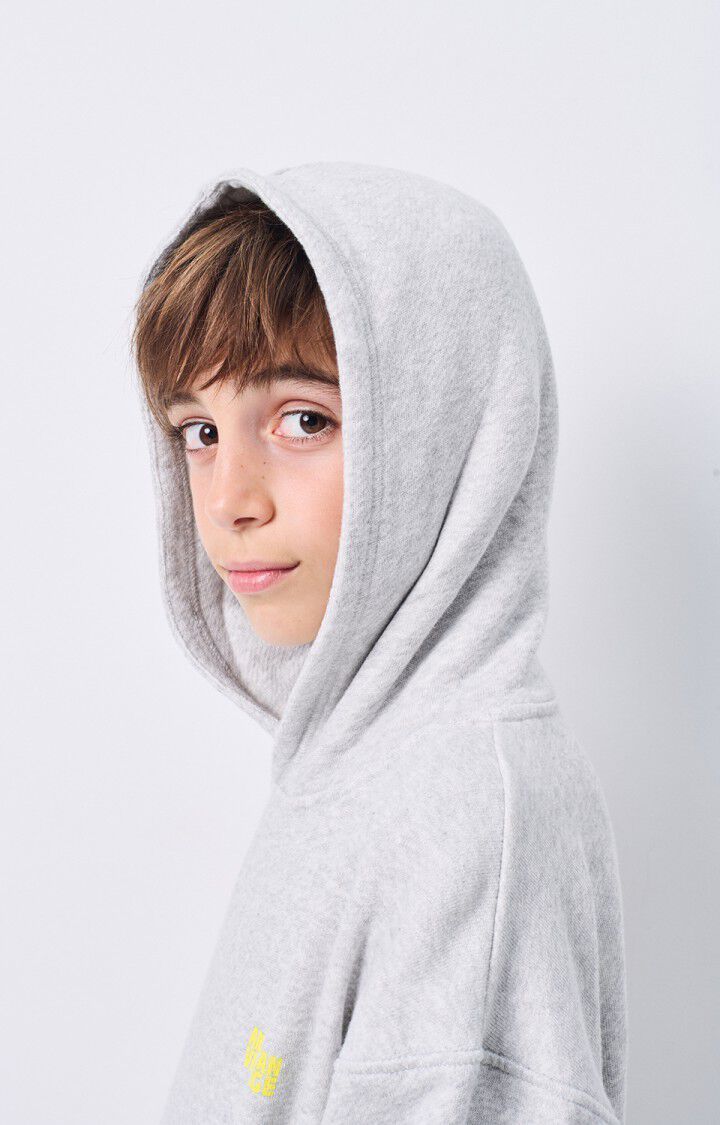 American Vintage Sweat Enfant Kodytown - POLAIRE CHINE 33 Manches Longues Gris - E25