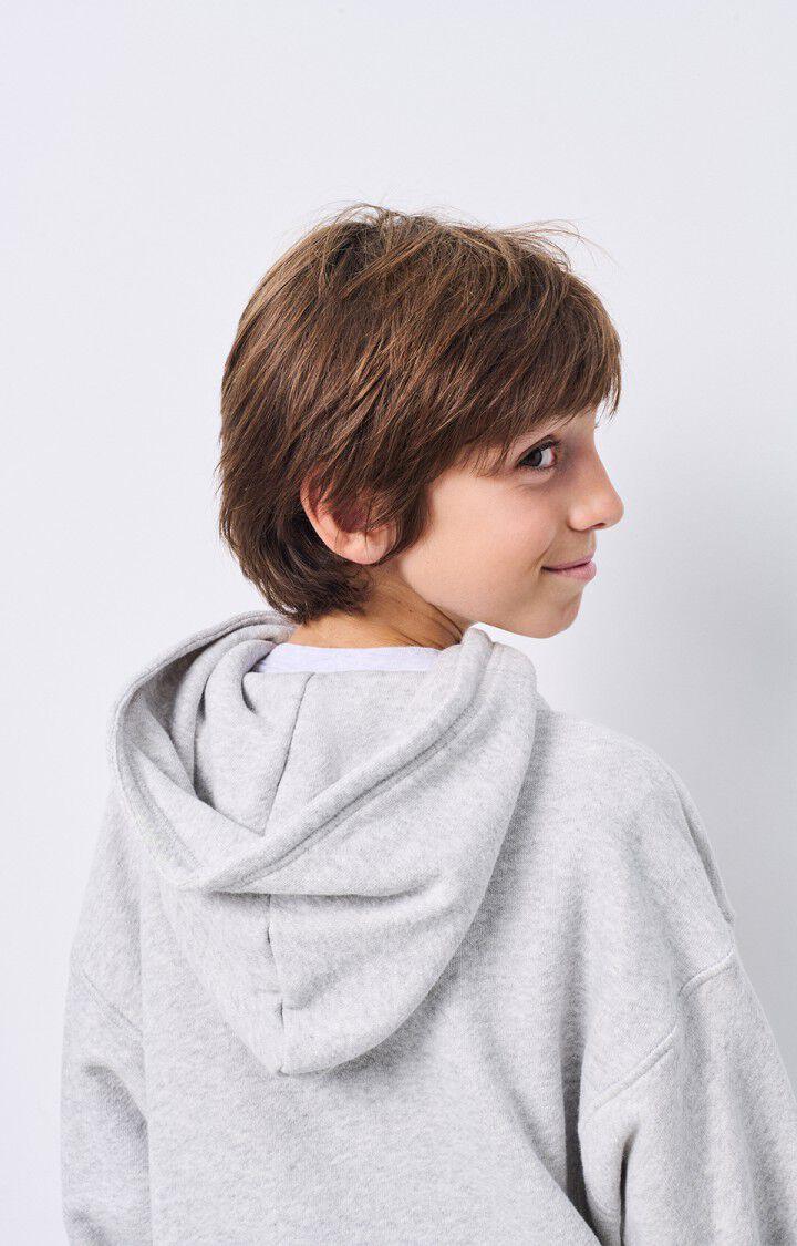 American Vintage Sweat Enfant Kodytown - POLAIRE CHINE 33 Manches Longues Gris - E25