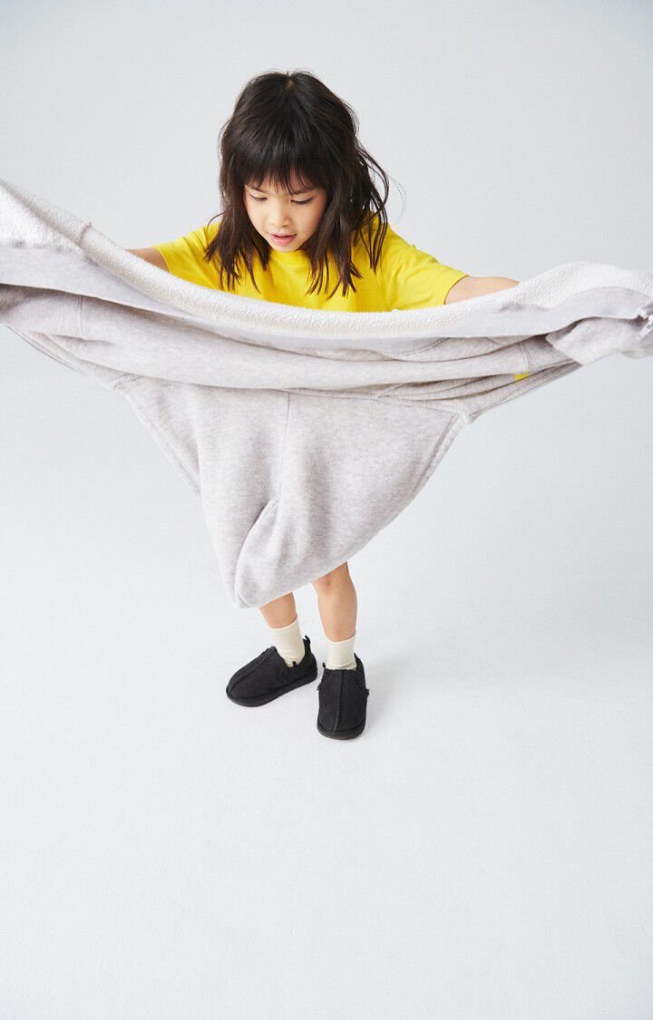 American Vintage Sweat Enfant Kodytown - POLAIRE CHINE 33 Manches Longues Gris - E25