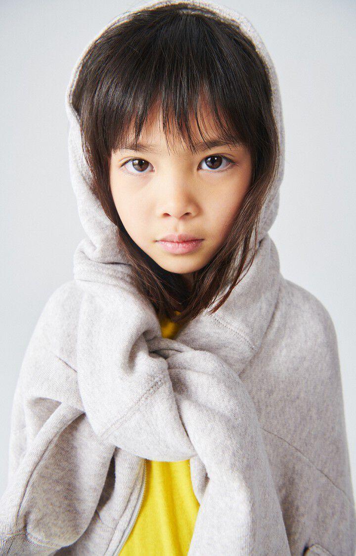 American Vintage Sweat Enfant Kodytown - POLAIRE CHINE 33 Manches Longues Gris - E25