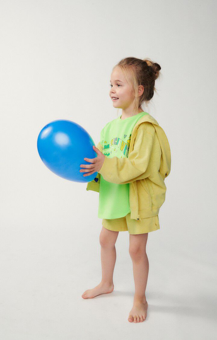 american vintage Sweat enfant Sonoma - BANANE VINTAGE 34 Manches longues Jaune - E24