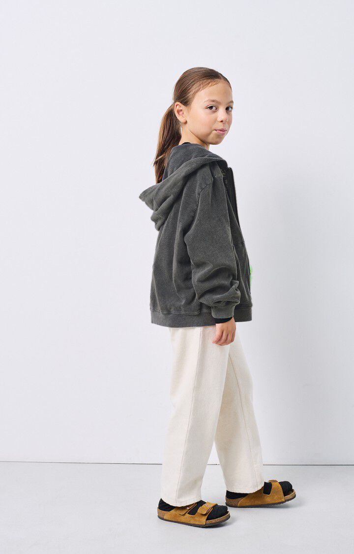 American Vintage Sweat Enfant Sonoma - NOIR VINTAGE 34 Manches Longues Noir - E25