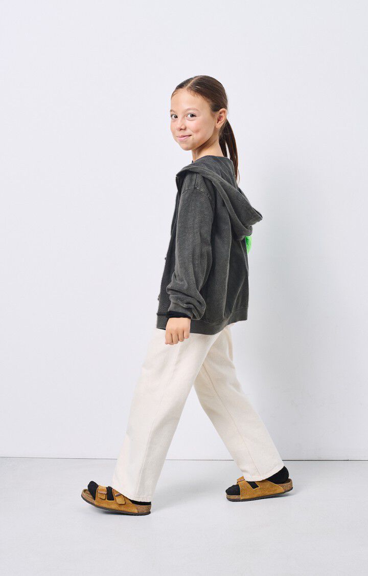 American Vintage Sweat Enfant Sonoma - NOIR VINTAGE 34 Manches Longues Noir - E25