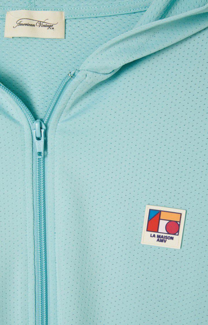 American Vintage Sweat Femme Apatown - TURQUOISE 48 Manches Longues Bleu - E24B