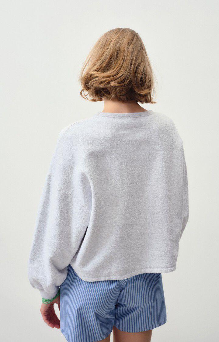 American Vintage Sweat Femme Bobypark - ARCTIQUE CHINE 49 Manches Longues Gris - E25
