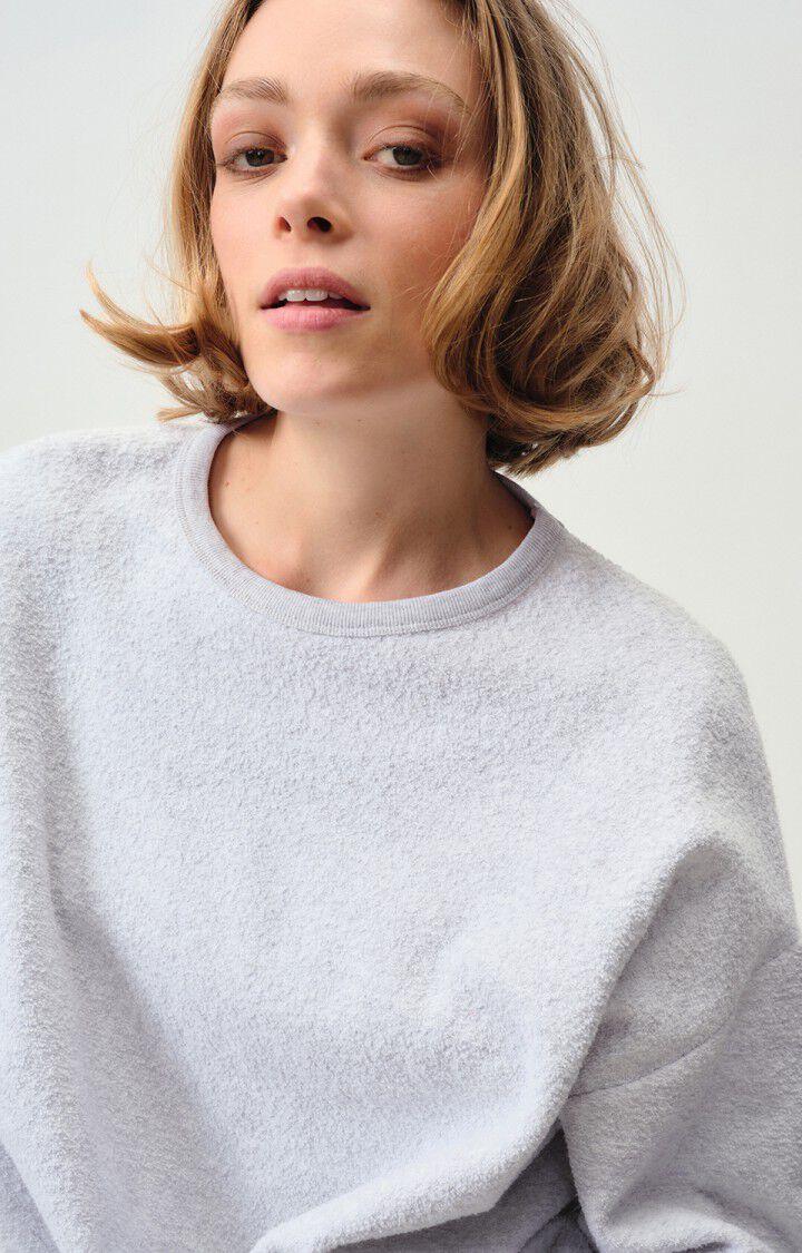 American Vintage Sweat Femme Bobypark - ARCTIQUE CHINE 49 Manches Longues Gris - E25