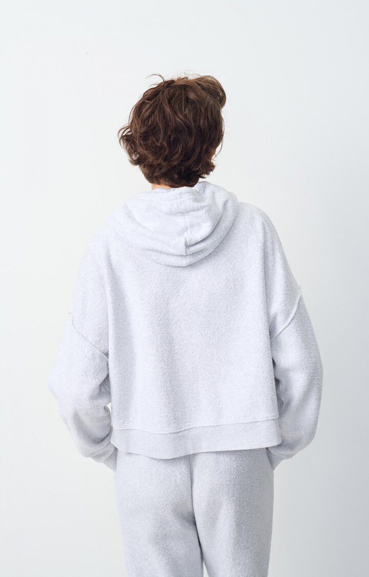 American Vintage Sweat Femme Bobypark - ARCTIQUE CHINE 52 Manches Longues Gris - E25