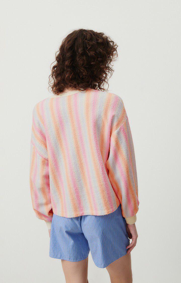 American Vintage Sweat Femme Bobypark - AXELLE 49 Manches Longues Rose - E24