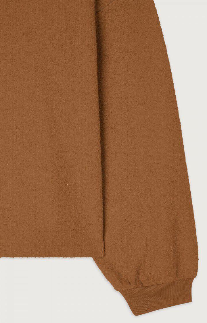American Vintage Sweat Femme Bobypark - BRUNETTE 49 Manches Longues Marron - E23B