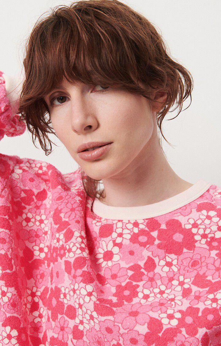 American Vintage Sweat Femme Bobypark - CLOTILDE 49 Manches Longues Rose - E24