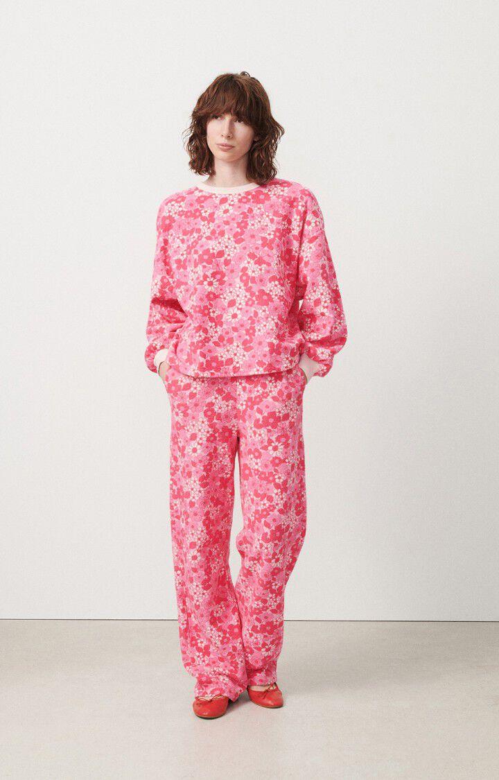 American Vintage Sweat Femme Bobypark - CLOTILDE 49 Manches Longues Rose - E24